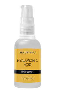 BEAUTYPRO HYALURONIC ACID Daily Hydrating Antioxidant Serum 30ml | 100% Plant Based Skincare Serum | Hydrating, Anti-Inflammatory, & Energising | Soybean & Chamomile |