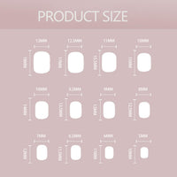 Generic 24pcs Short Pink French Tip False Nails, White Edge Press on Nails for Women, Stick on Nails with Glue and File, Women Girls DIY Nail Art for Daily or Party Use 12
