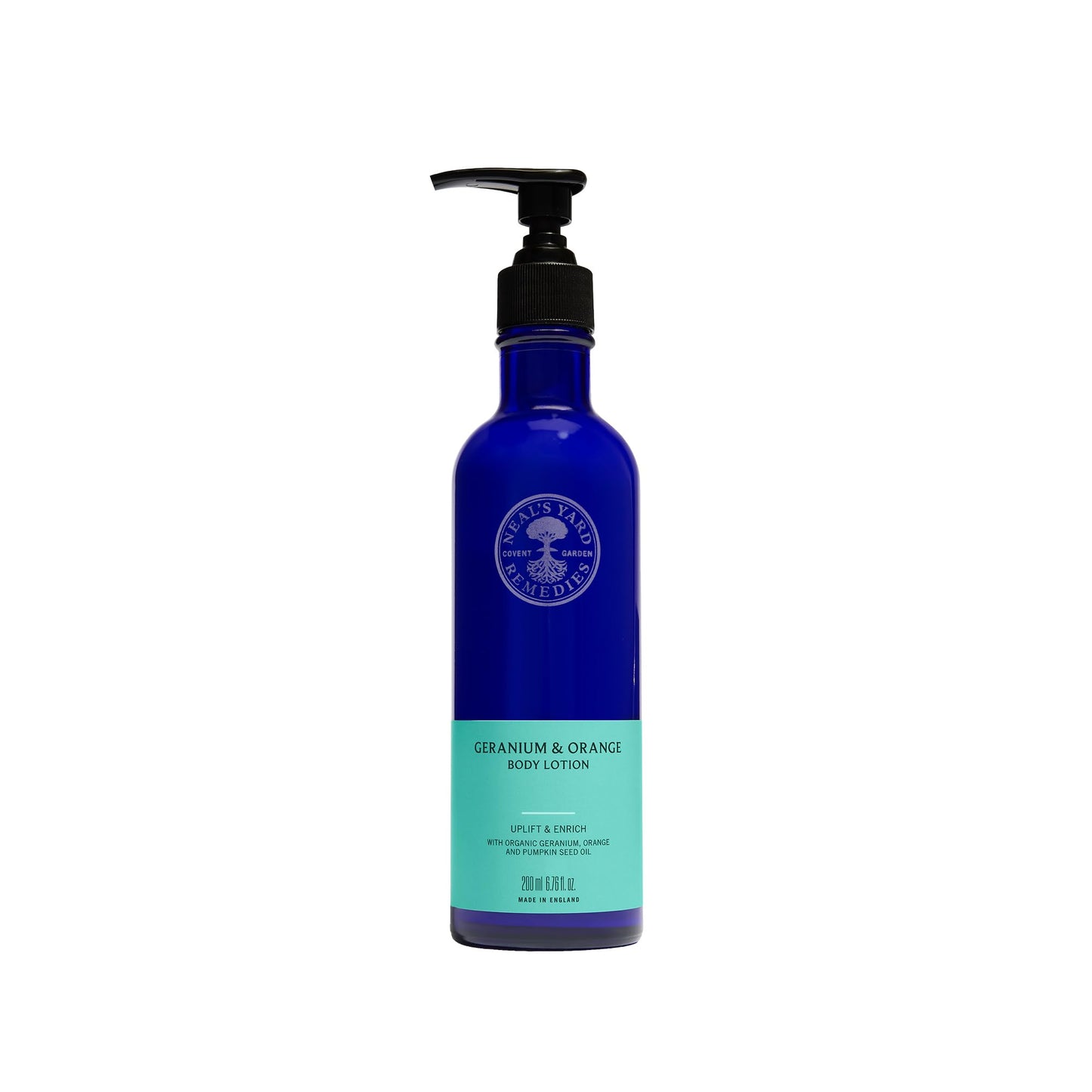 Neal's Yard Remedies Geranium and Orange Body Lotion | Enhance Your Mood - Feel Energised | 200ml