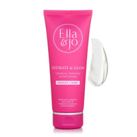 Ella & Jo Hydrate & Glow Gradual Tanning Moisturiser - Dark with Hyaluronic Acid, Squalane & Vitamin E, 200ml, No Transfer Formula