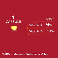Seven Seas Cod Liver Oil Tablets With Omega-3, Fish Oil, One A Day, 4 Months Supply (120 Capsules), EPA & DHA, With High Strength Vitamin D & A