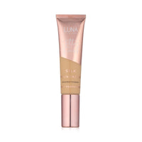 LUNA BY LISA JORDAN LUNA Silk Foundation in LIGHT Shade - Contains Hyaluronic Acid, Vitamin C & A, Aloe Vera, and Shea Butter - Brightening Dewy Foundation Makeup - Hydrating Cream Foundation for Dry Skin