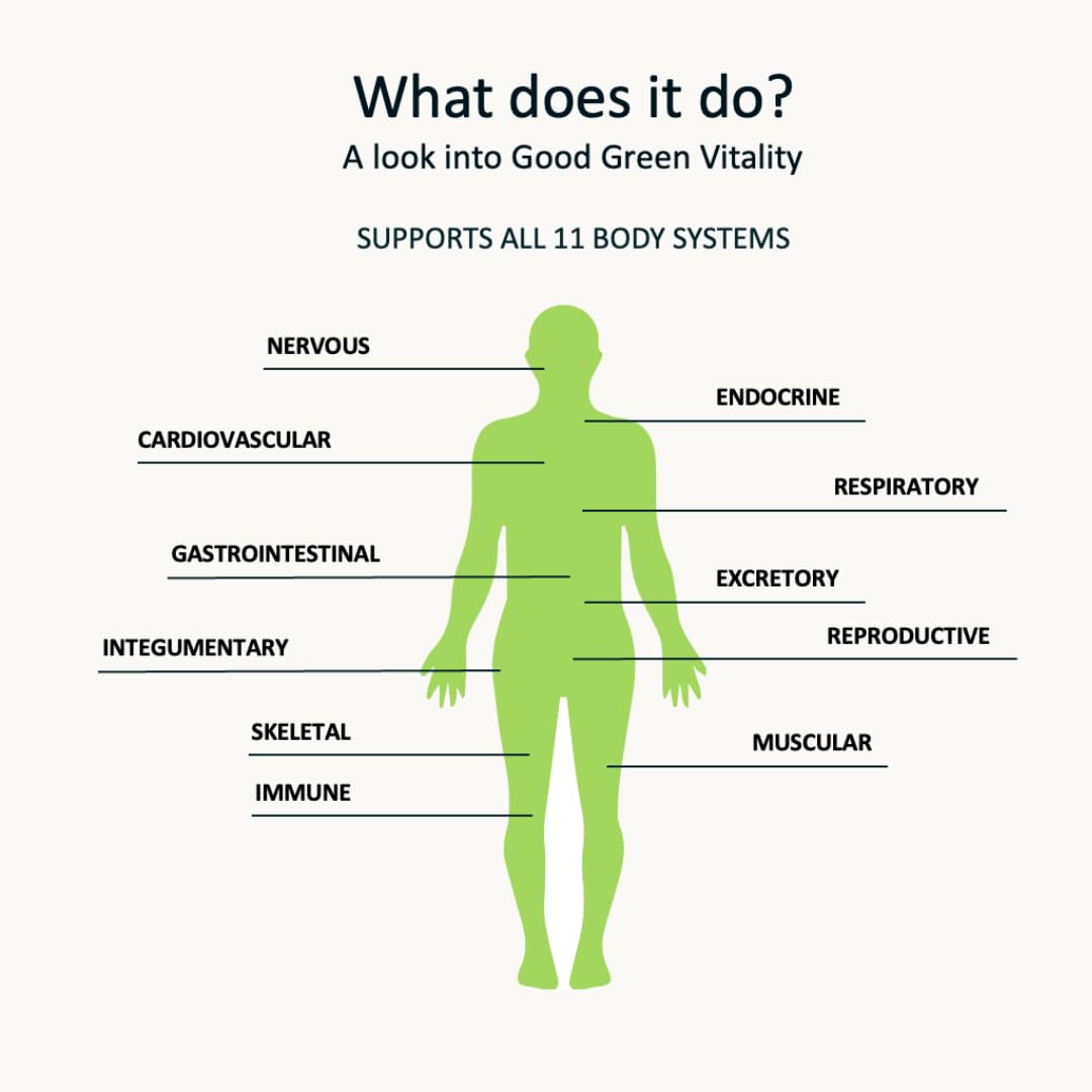 Greens Powder by Nuzest – Good Green Vitality – Filled with Vitamins, Minerals & Superfoods – Vegan Multivitamin Greens Drink - Gluten Free - Dairy Free - 10g - 1 Serving