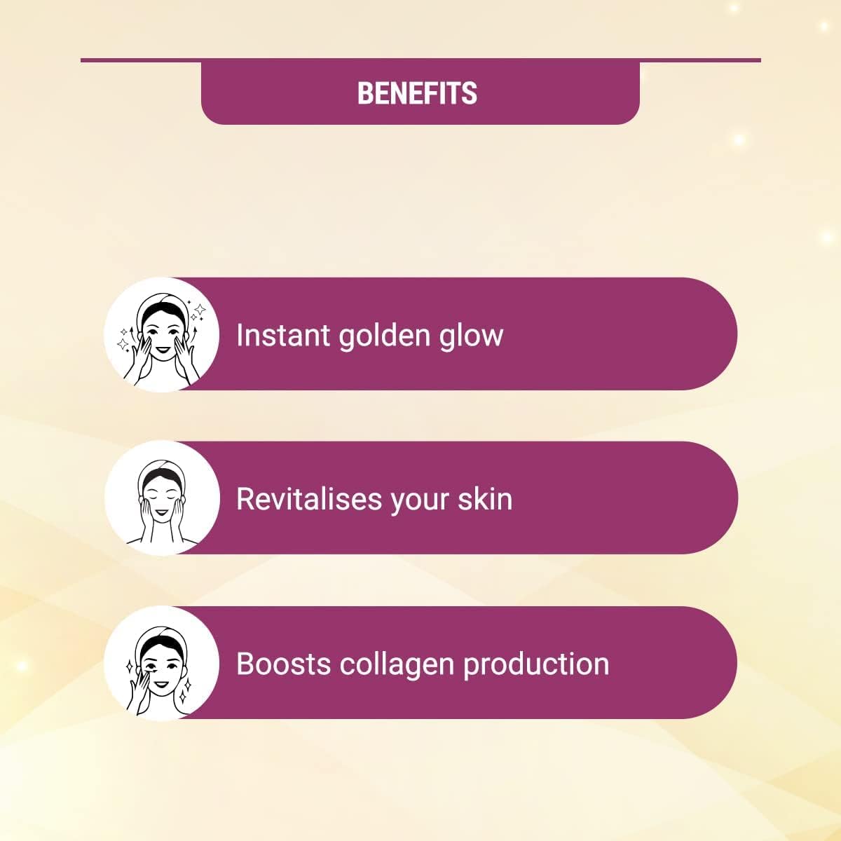 Lotus Herbals Radiant Gold Facial Kit For Instant Glow With 24K Pure Gold & Papaya,4 Easy Steps (Single Use)