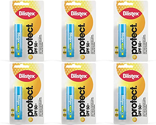Blistex Ultra Lip Balm with SPF 50 Plus Lip Protection from UVA and UVB Rays, 4.25 g (6 Pack)