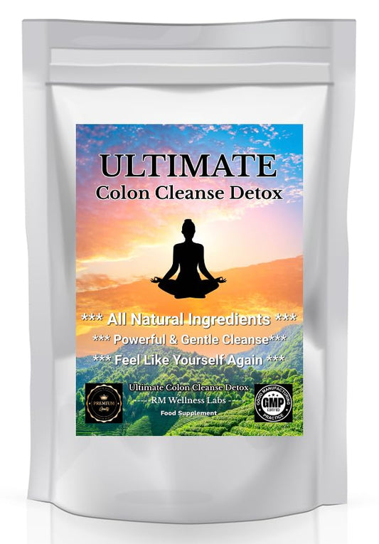 Generic Colon Cleanse Vegan Detox Aid for Gut Health, Digestion Aid, Supports Bowel Function, Constipation Relief and Bloating - 30 Tablets (1 Month Supply)