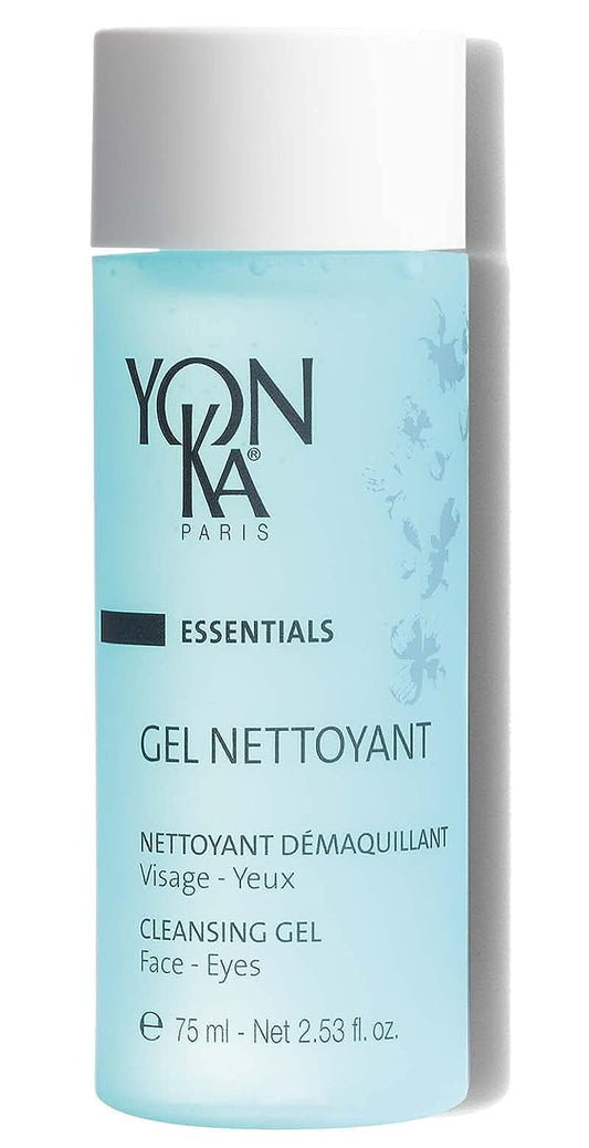 Yon-Ka Cleansing Gel 75ml | 94% Natural Origin Gentle Face Cleansing Foam | Remove Makeup, Clears and Purifies All Skins, Perfect for Acne Prone and Oily Skins | Red Algae, Iris (Travel Size)