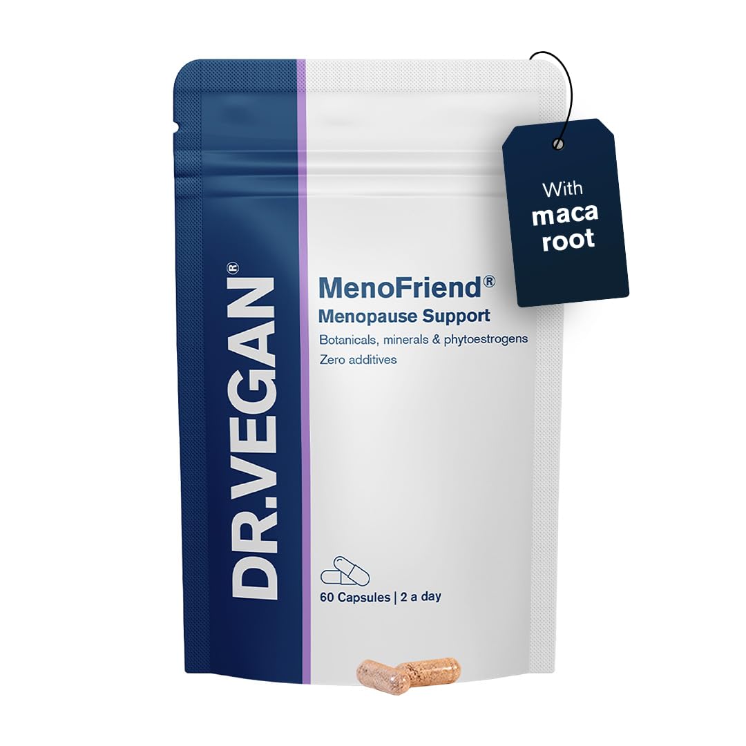 dr vegan DR.VEGAN MenoFriend | Menopause Supplement | Botanicals, Minerals and Phytoestrogens | 60 Vegan Capsules | Two-A-Day | Menopause Support