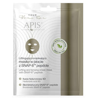 Apis Lifting and Tensing Sheet Mask with SNAP-8 MT Peptide and Green Tea ANTI WRINKLE, LIFTING, ANTI AGE, MISTURISING