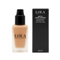 Lola Make Up by Perse LOLA Make Up by Perse Matte Long-Lasting Liquid Foundation – Full Coverage, Buildable Matte Finish, Oil-Absorbing, Shine-Free, Long-Lasting – Paraben-Free, Vegan, Cruelty-Free – [R044-Medium Beige]