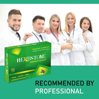 HerbStone New! Super Extra-Strong HERBSTONE - Ginseng and Herbal Food Supplement for Men. The Most Effective Natural, Powerful and Fast Acting Food Supplement for Men! - (Pack of 10 Capsules)