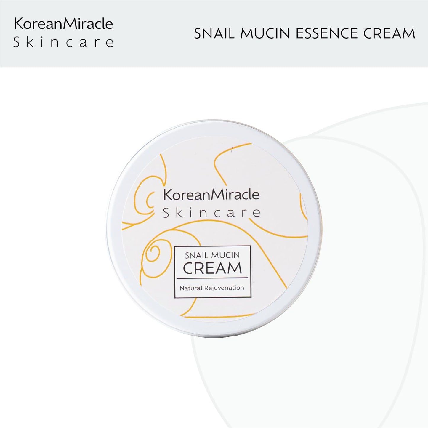 KoreanMiracle Skincare Premium Snail Mucin Essence Cream & Hyaluronic Acid - All In One Advanced Skin Repair, Deep Hydration, Blemish & Fine Line Removal - Snail Secretion Filtrate - Korean Inspired - UK Based Brand