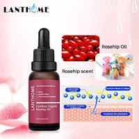 THE ISMA Rosehip Oil for Face, Certified Organic Rosehip Oil, use of Scars, Stretch Marks, Fine lines adn Wrinkes, 10ml