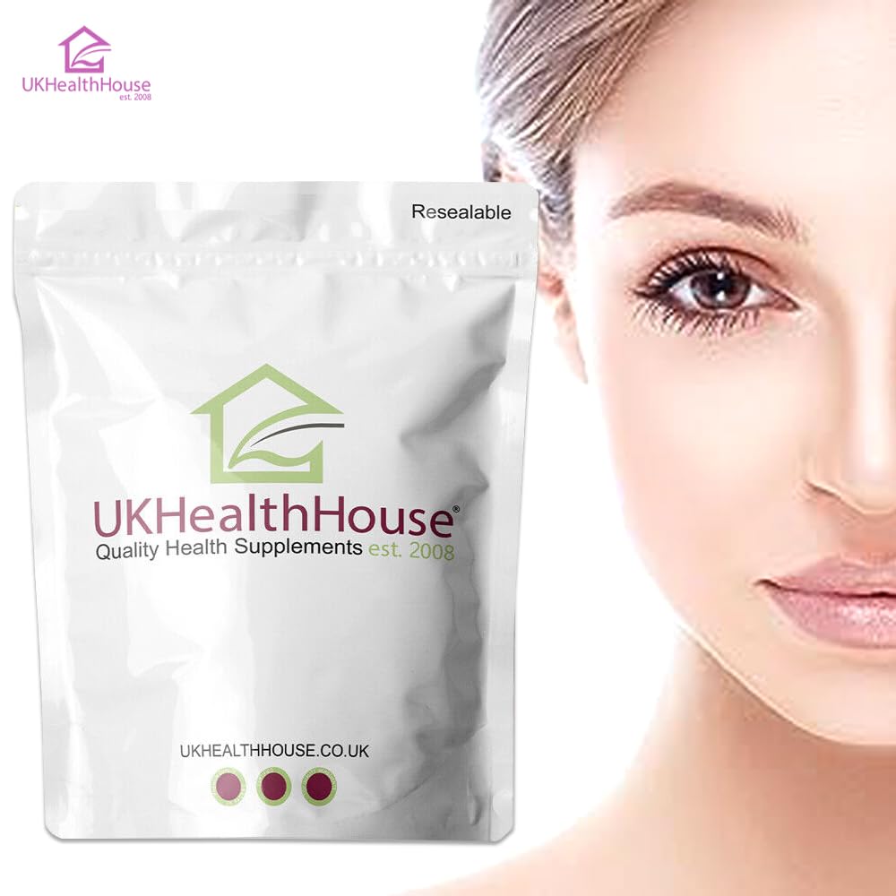 UKHealthHouse Hyaluronic Acid Supplement (1000 KDA) Vegan Triple Strength Hyaluronic Acid Powder Natural Skin, Hair & Joint Supplement for Women & Men (250g)