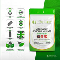 Herb-ology.co.uk Nature's Technology HB Boron Supplement | 90 Vegan High Strength Boron Capsules - 10mg per Serving | Non-GMO, Gluten, Dairy & Allergen Free | Manufactured in the UK