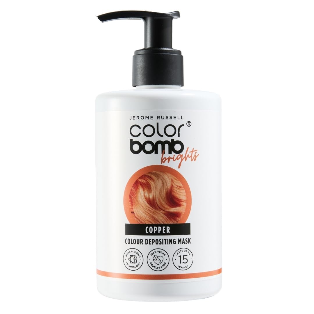 Jerome Russell COPPER Bright Colour Bomb | Colour Depositing Hair Mask
