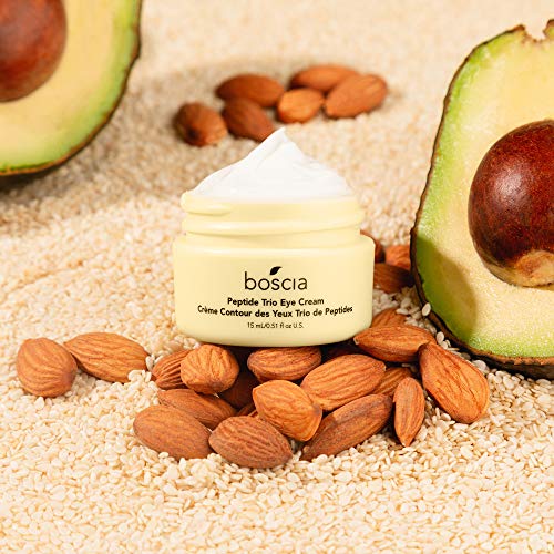 boscia Peptide Trio Eye Cream - Vegan, Cruelty-Free, Natural and Clean Skincare | Age-Defying Eye Cream with Peptide Blend and Organic Botanical Oils