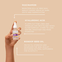 Fade Out Anti-Wrinkle Hyaluronic Acid Concentrated Brightening Serum with Rosehip Oil - 30ml