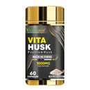 Vitaminnica Because your Health Matters Vitaminnica Vita Husk Pysllium Husk Supplement 1000mg- High Fibre Supplement for Digestive Health, Regularity & Weight Management- Vegan & Gluten-Free - 60 Capsules