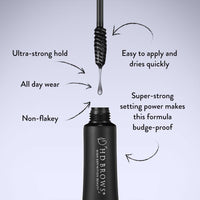 HD Brows HD BROWS Brow Glue Brow Setting Gels Extreme Hold Gel, Dark Brown/Black