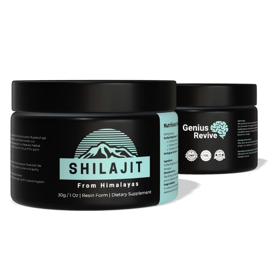 Shilajit Resin 30g High-Potency from Himalayas – 100% Pure – 80% Fulvic Acid by GeniusRevive