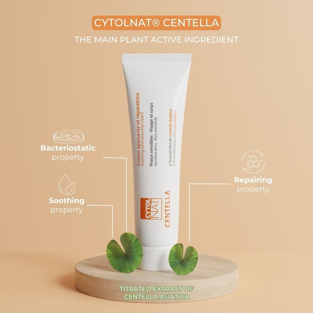 Cytolnat Centella Soothing and Repairing Cream – Hypo-allergenic and Non-Comedogenic – 100 ml