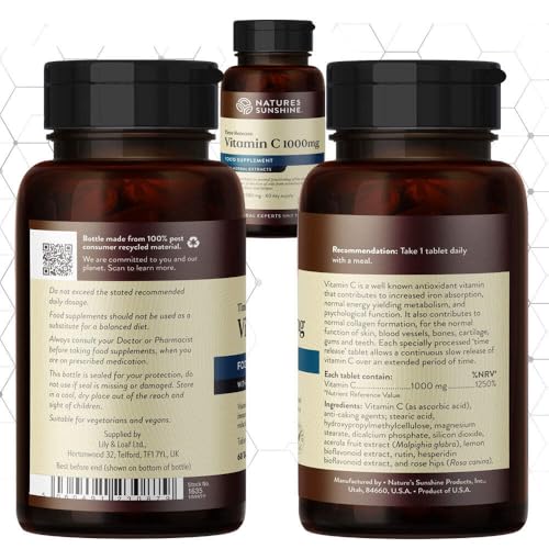 Nature's Sunshine Vitamin C 1000mg Timed Release (60)