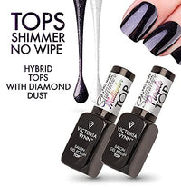 VICTORIA VYNN Victoria Vynn Top Shimmer No Wipe UV Led Gel Polish Nails Soak Off 8ml MULTICOLOUR