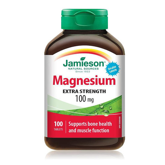 Jamieson Magnesium 100 mg, 100 Tablets