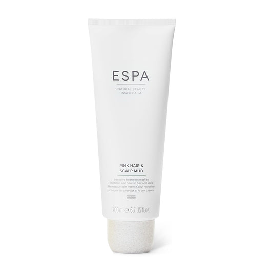 ESPA Pink Hair and Scalp Mud 200ml | Treatment Mask For Hair, Scalp and Skin | Suitable For All Hair Types | Levaes Hair Soft & Frizz-free