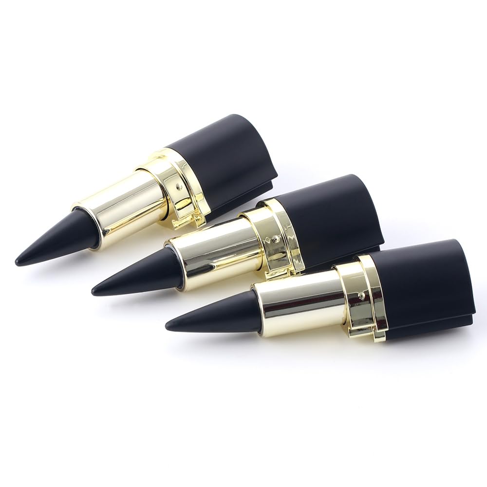 BQQCOB Natural Black Gel Eyeliner Cream - Waterproof Waterline Eyeliner Pencil, Long Lasting Smudge Proof Eyeliner Pens Makeup for Create Statement Eye Look