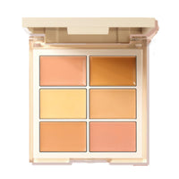 KARLOR 6-in-1 Concealer Palette, Conceal Foundation Cream Concealer Make Up Concealer Anti Age Dark Circles and Blemish Concealer Contour Palette For neutral skin tones(02#)