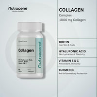 NUTRACENE Nutracene Collagen Complex | with Biotin, Vitamin C Hyaluronic Acid & Vitamin E | Healthy Skin, Hair, Nails | Made in The UK