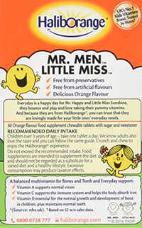 Haliborange Vitamins A C & D, 60 Orange Chewable Tablets