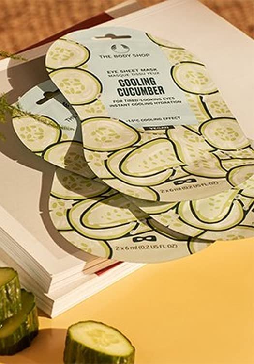 The Body Shop Cooling Cucumber Eye Sheet Masks (2 in each pack)