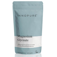 INNOPURE Magnesium Bisglycinate - 180 Capsules - Bioavailable Magnesium Supplements - 1000mg Per Serving (2 Capsules) Providing 200mg of Elemental Glycinate Powder - Made in The UK