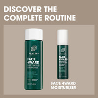Shakeup Cosmetics Mens Face Toner - Glycolic Acid Exfoliating Toner for Men with Witch Hazel - Clarifying Skin Toner Reduces Pores, Oil and Ingrown Hairs, Fragrance Free, 200ml (Face 4ward)