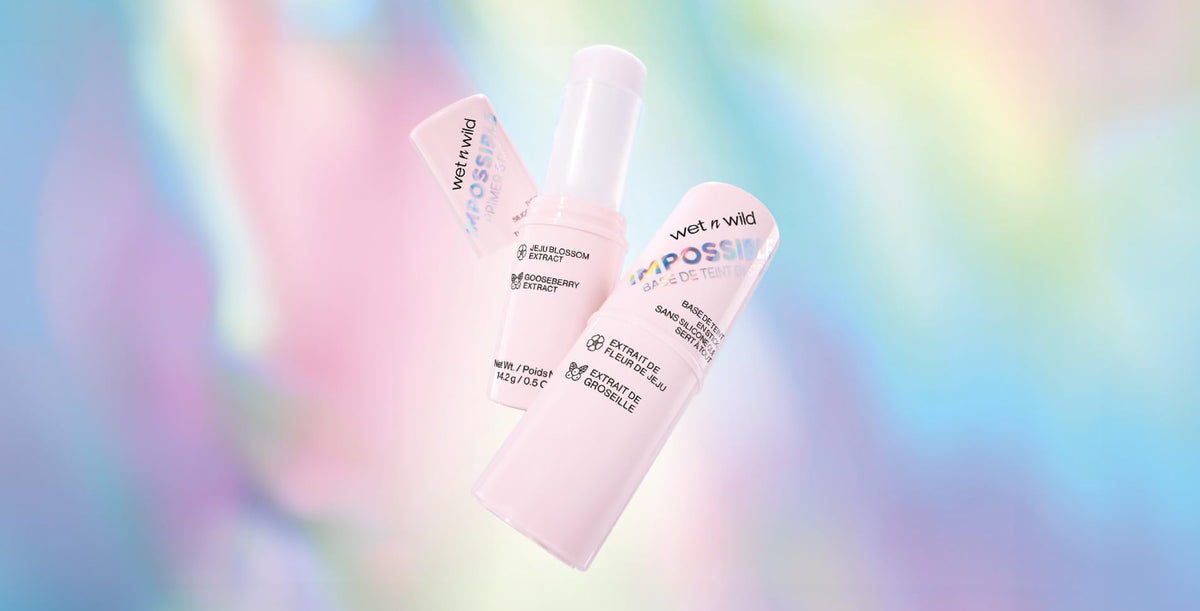 Wet n Wild Impossible Primer Stick, Mattifying Primer Infused with Brightening Gooseberry and Jeju Blossom Extract, Blurs the Appearance of Pores, Nourishing, Silicon-Free Face Primer