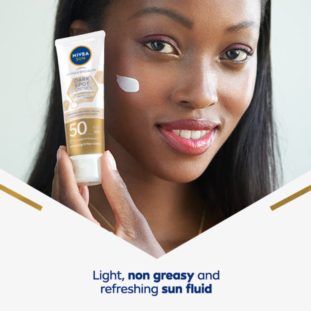 Nivea Sun NIVEA SUN UV Face Specialist Dark Spot Control Fluid SPF50 (40ml), Protects Against Sun-Induced Dark Spots, with NIVEA LUMINOUS 630, Hyaluronic Acid, and Vitamin E