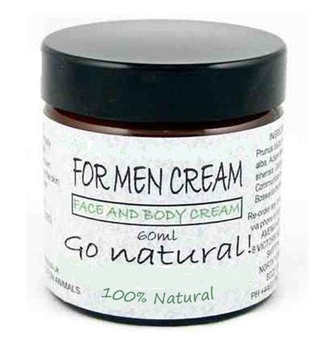 Avena Men's Moisturiser Face Cream: 100% natural for smooth, hydrated, younger looking skin, all skin type 60ml