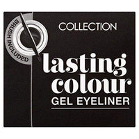 Collection Cosmetics Colour Gel Eyeliner, 12-Hour Wear with Angled Brush Included, 4g, Black