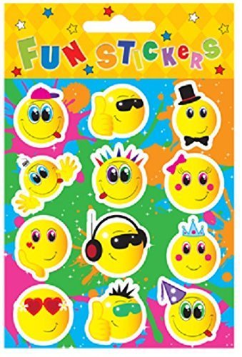 Harlequin Henbrandt 24 Sheets of 12 SMILEY FACE STICKERS
