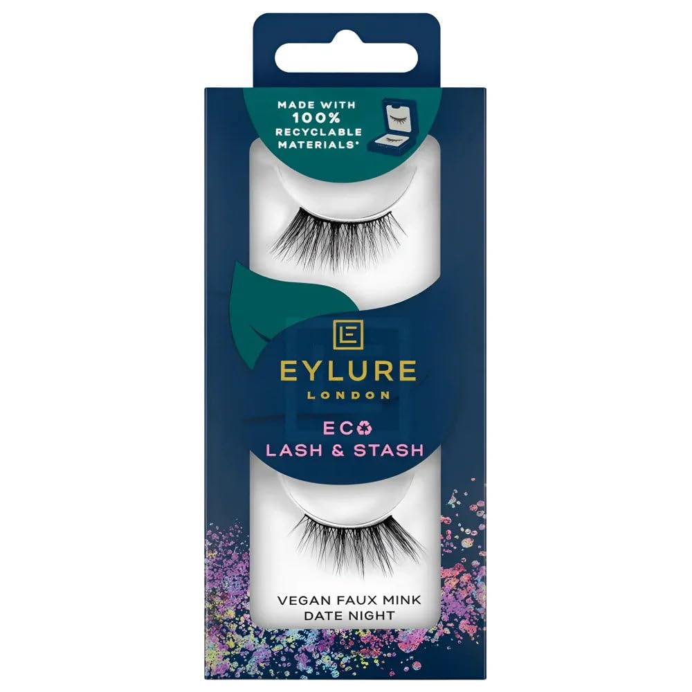 Eylure Eco Lash & Stash False Eyelashes Vegan Faux Mink- Date Night