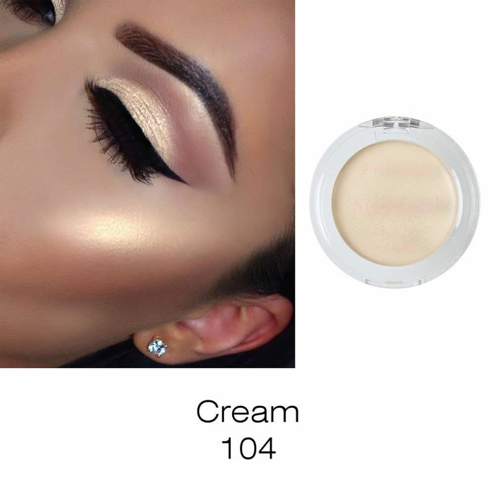Phoera PHOERA SooGlow Cream Highlighter Long Lasting Waterproof Shimmer Blushers For Cheeks Make Up, Face Foundation Powder Contour Palette Skin Brightening Makeup aquapurity (104 CREAM, One Size)