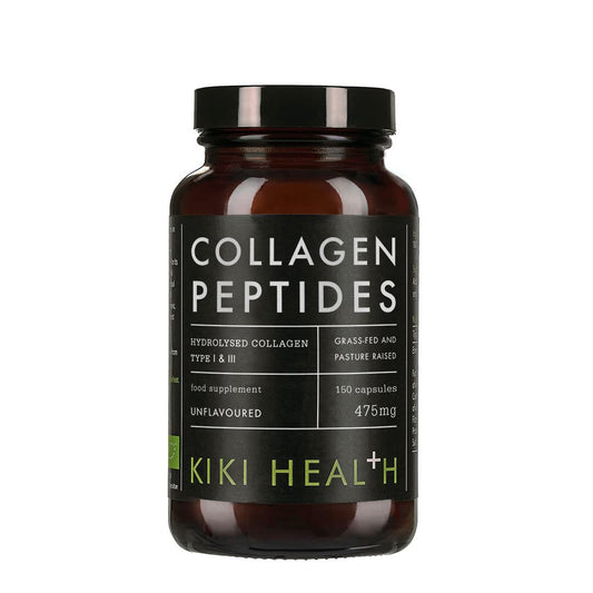 KIKI Health Organic Bovine Collagen Peptides Capsules | 100% Hydrolyzed Supplement for Healthy Skin, Nails, Hair, Bones & Joints | Pure Unflavored Paleo & Keto-Friendly Supplements – 150 Vegicaps