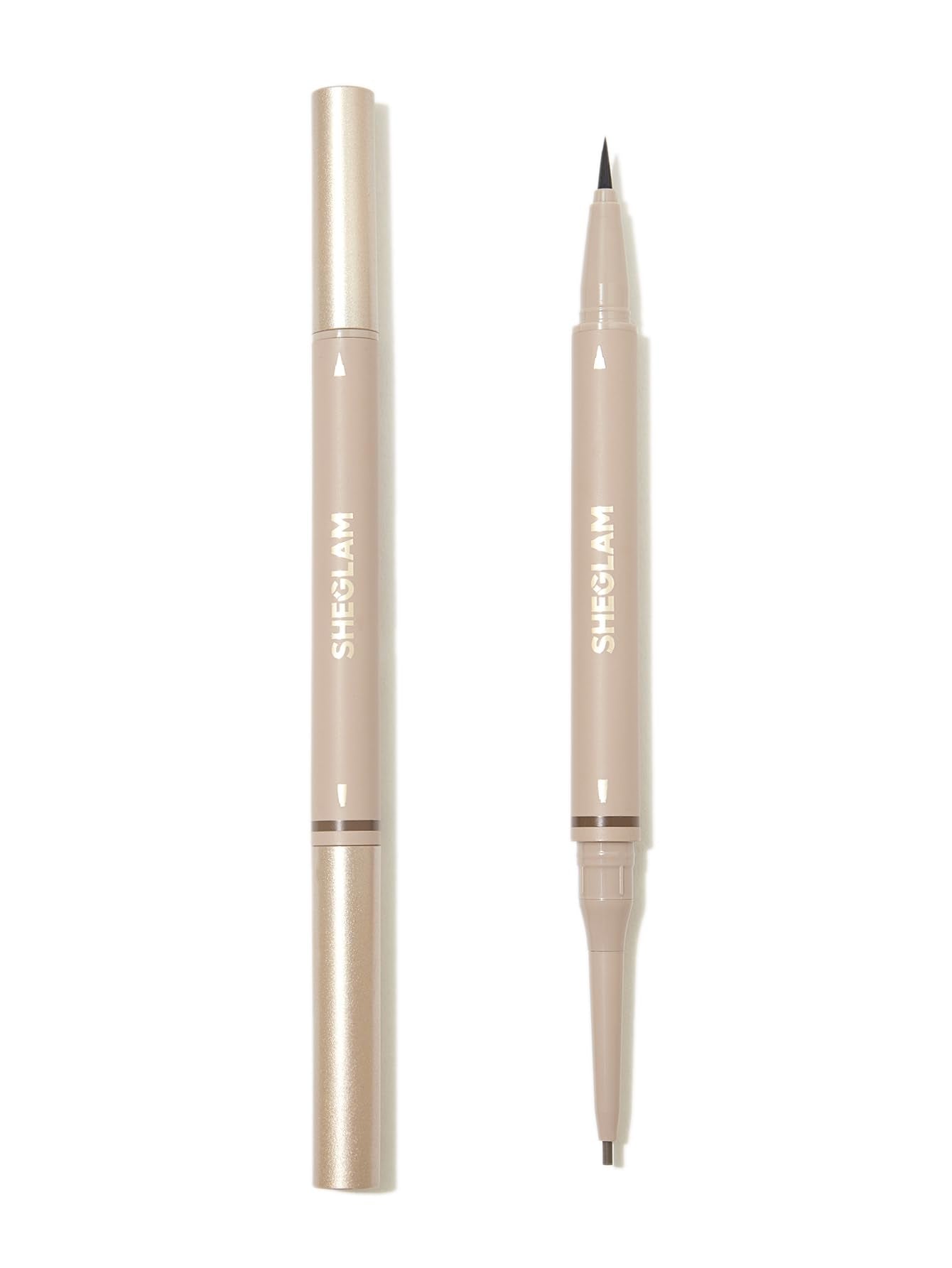 SHEGLAM Dual-Sided Eyebrow Pencils Cream Waterproof Long Lasting Eye brow Pen Makeup - Taupe