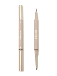 SHEGLAM Dual-Sided Eyebrow Pencils Cream Waterproof Long Lasting Eye brow Pen Makeup - Taupe