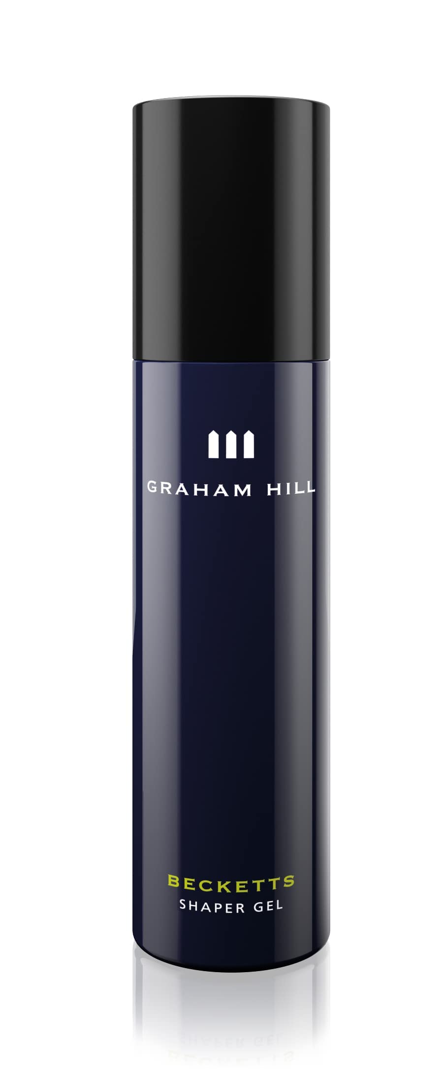 GRAHAM HILL Becketts Shaper Mens Hair Gel (100ml) - Strong Hold, High Gloss Finish for Long Hair - Wet Look Hair Gel for Men - Vegan, Hair Styling Gel, Firm and Stable Hold