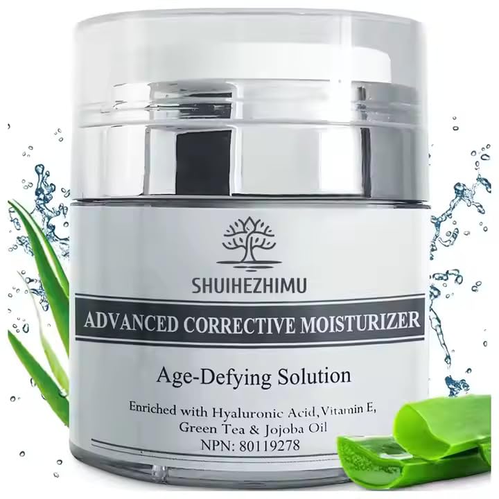SHUIHEZHIMU Advanced Corrective Moisturiser, Age-Defying Solution with 2.5% Retinol, 10% Hyaluronic Acid, Vitamin E