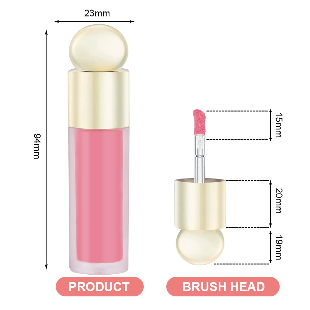 LOPHE Liquid Blush for Cheeks, Soft Cream Liquid Blush Stick Natural Matte, Natural-Looking Face Cheek Tint Blush Makeup, Long Lasting Blendable Moisturizing Beauty Makeup for Cheeks(7.5ml)
